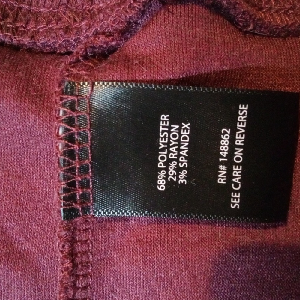 Torrid Deep Burgundy Long Sleeve Top - Picture 5 of 6